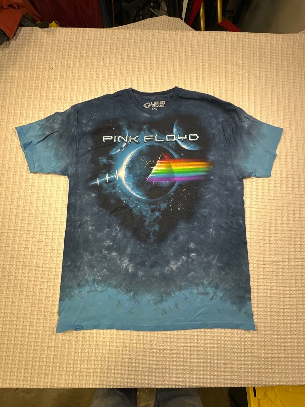 Liquid Blue 2013 Pink Floyd Dark SIde of the Moon Concert Shirt 2XL